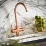 Abode PT1105 Pronteau 3 in 1 Prostream Monobloc Instant Boiling Water Tap - Urban Copper