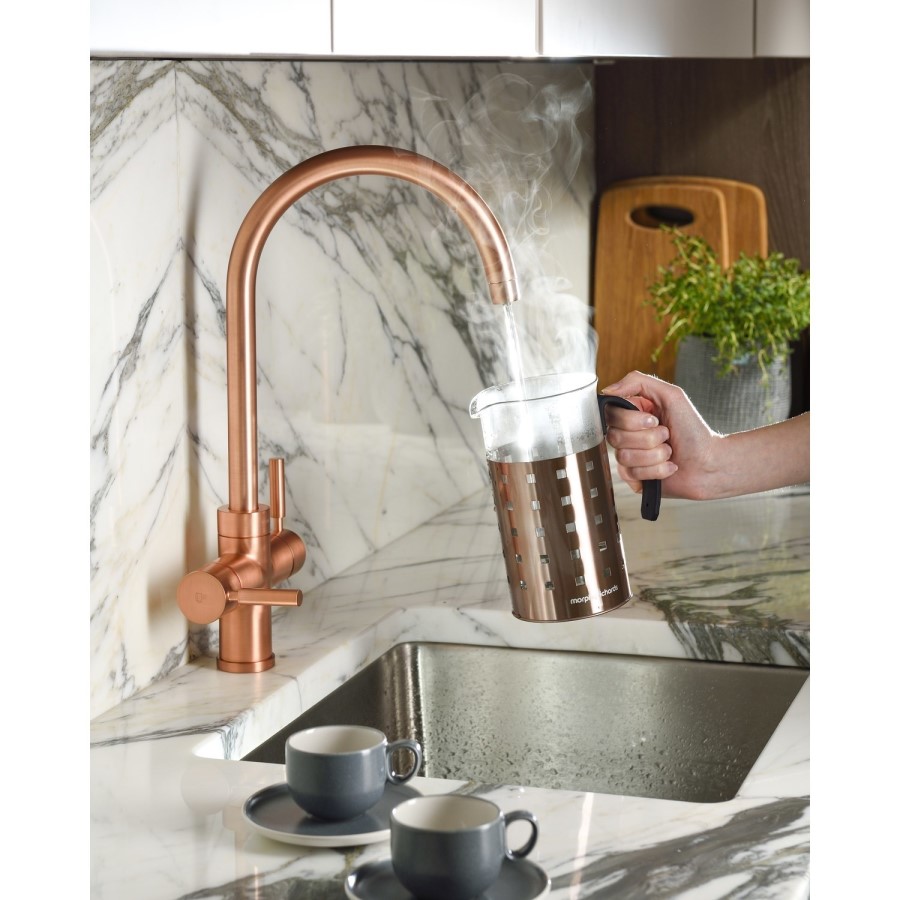 Abode PT1105 Pronteau 3 in 1 Prostream Monobloc Instant Boiling Water Tap - Urban Copper