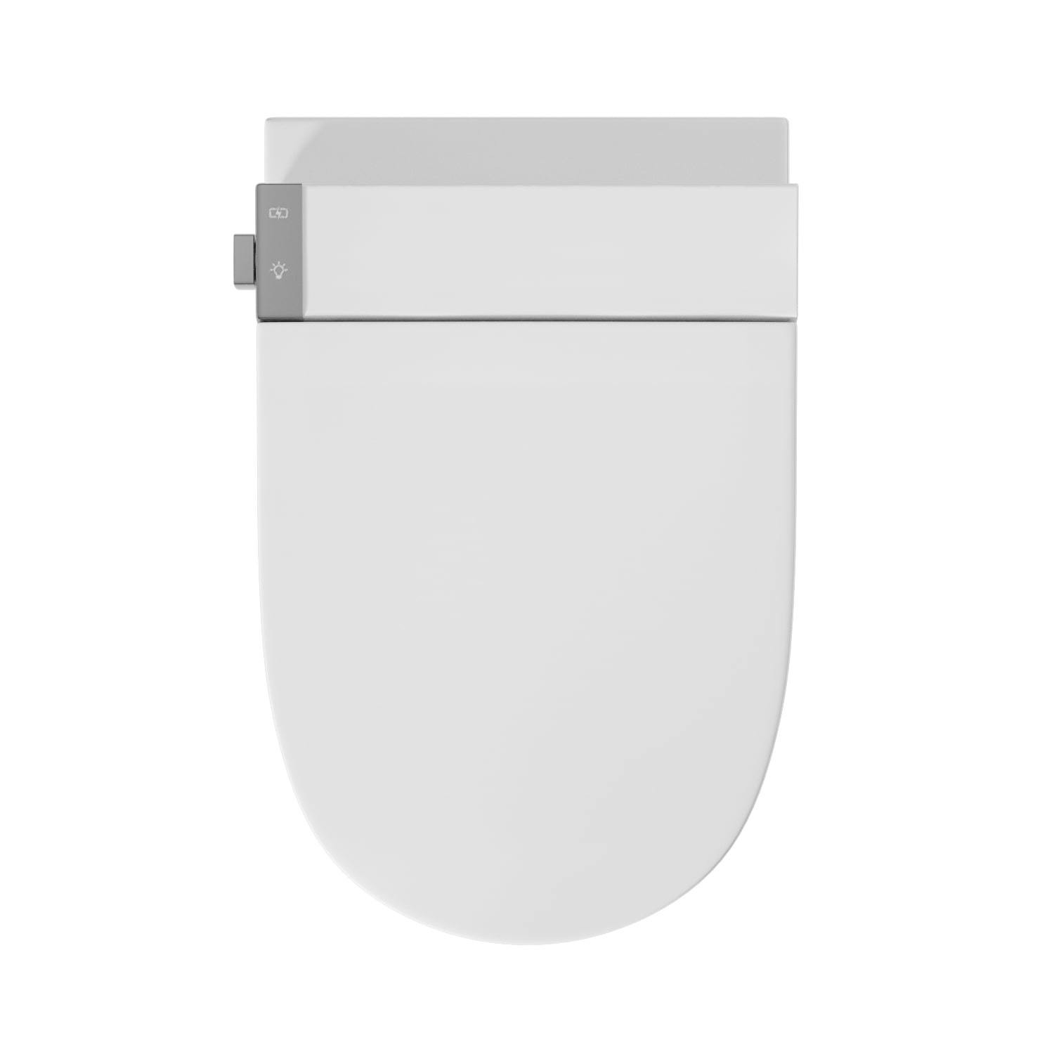 Wall Hung Smart Bidet Round Toilet with Heated Seat Purificare