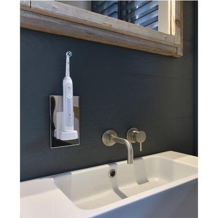 ProofVision Oral-B In-Wall Electric Toothbrush Charger - Polished Stainless Steel