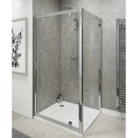 GRADE A1 - Claritas 6mm Glass Pivot Shower Door - 700 x 1850mm GRADE A1 - Claritas 6mm Glass Pivot Shower Door - 700 x 1850mm