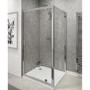 GRADE A1 - Claritas 6mm Glass Pivot Shower Door - 700 x 1850mm