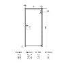 Claritas 6mm Glass Pivot Shower Door - 700 x 1850mm