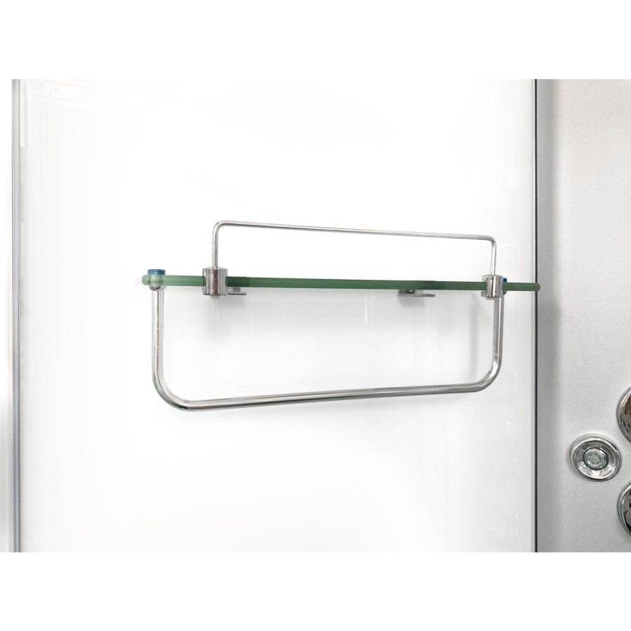 Vidalux Pure -1200x800mm White Right-Hand Offset Quadrant Shower Cabin with Hydro Shower Set & Shower Tray