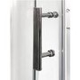 900x900mm Hydro Shower Cabin Square with White Panel - Shower Tray & 3 Outlet Thermostatic Mixer Shower System - Vidalux