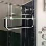 800x800mm Hydro Shower Cabin Square with Black Panel - Shower Tray & 3 Outlet Thermostatic Mixer Shower System - Vidalux