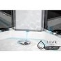 900x900mm Hydro Shower Cabin Square with Black Glass - Shower Tray & 3 Outlet Thermostatic Mixer Shower System - Vidalux
