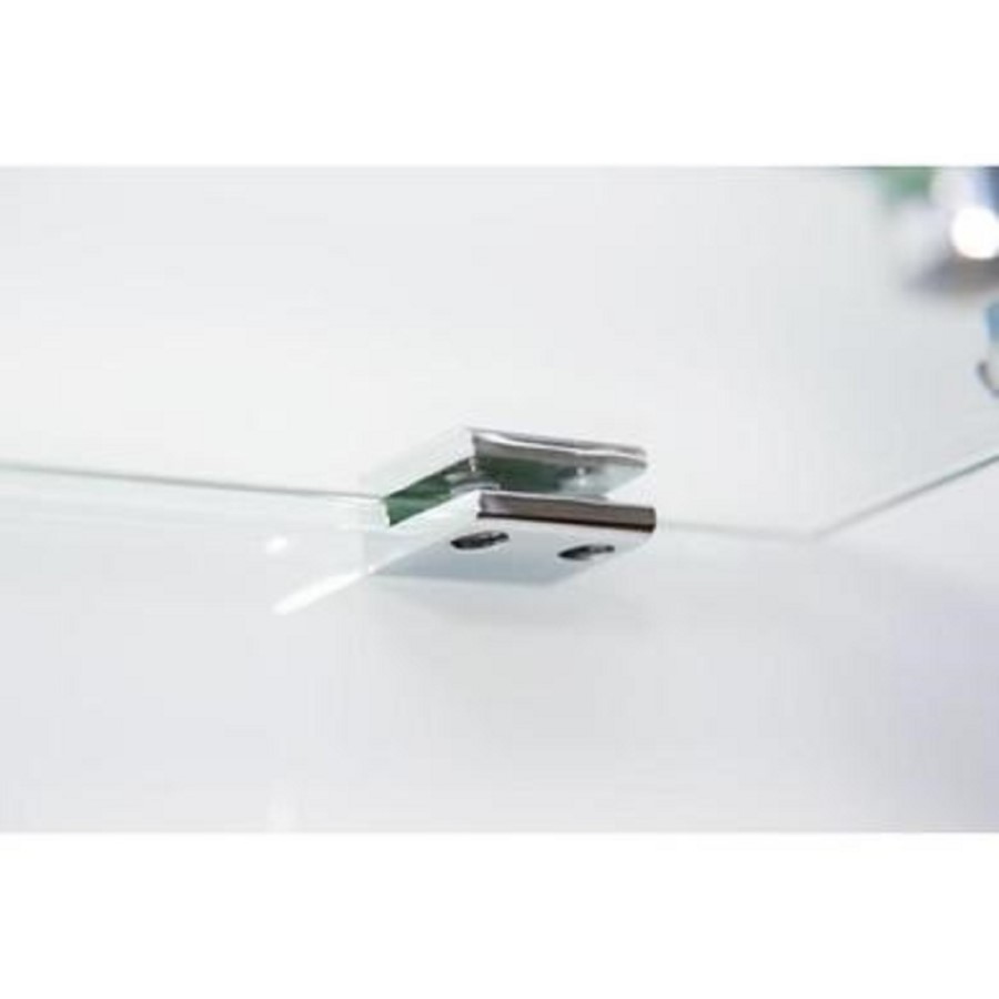 900x900mm Hydro Shower Cabin Square with White Panel - Shower Tray & 3 Outlet Thermostatic Mixer Shower System - Vidalux