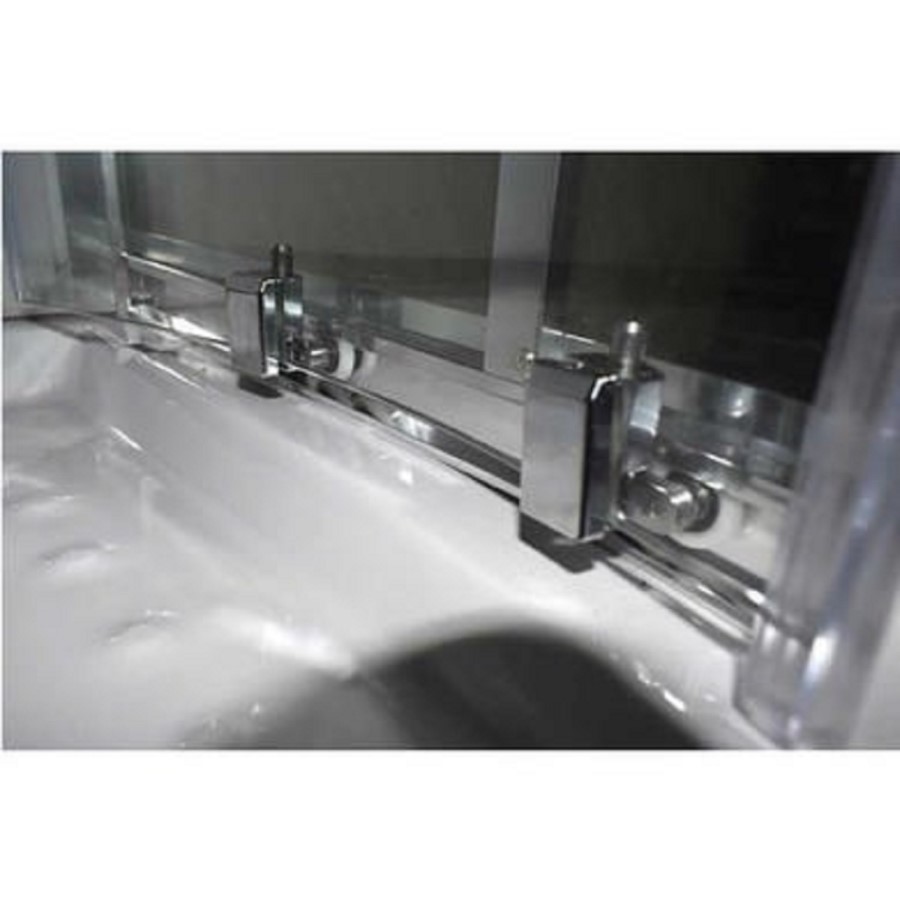 Vidalux Pure - 900x900mm Black Quadrant Shower Cabin with Hydro Shower Set with Shower Tray