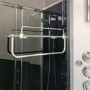 Vidalux Pure - 900x900mm Black Quadrant Shower Cabin with Hydro Shower Set with Shower Tray