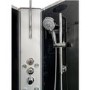 Vidalux Pure - 900x900mm Black Quadrant Shower Cabin with Hydro Shower Set with Shower Tray