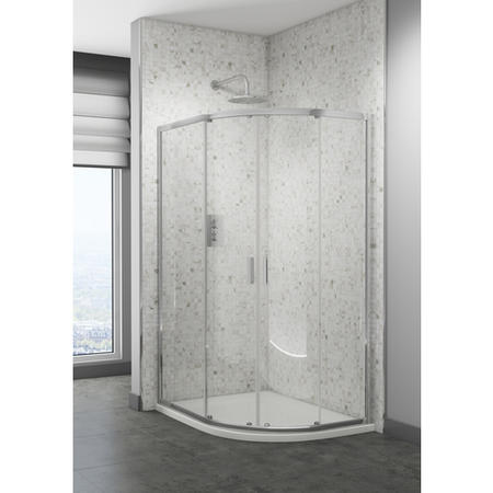 Quadrant Shower Screen Enclosure 800 x 800mm - 6mm Glass - Claritas Range