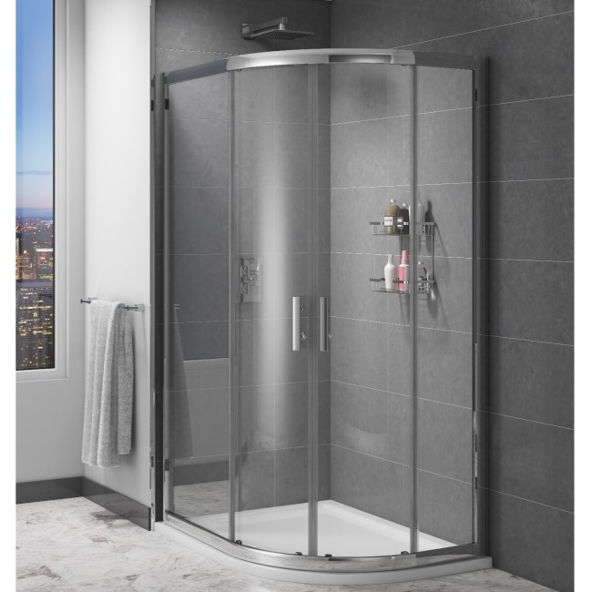 Claritas 6+ Glass Quadrant Shower Enclosure 1200 x 900mm- 6mm Glass