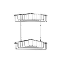 Chrome 2 Tier Corner Shower Caddy - Croydex Chrome 2 Tier Corner Shower Caddy - Croydex