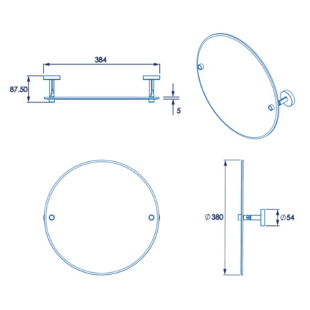 GRADE A1 - Flexi Fix Pendle Mirror