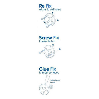 Pendle Flexi-Fix 5 Piece Chrome Accesory Set - Croydex