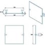 Square Tilting Bathroom Mirror 380 x 380mm - Croydex