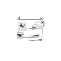 GRADE A2 - Croydex Chester Flexi-Fix 5 Piece Set