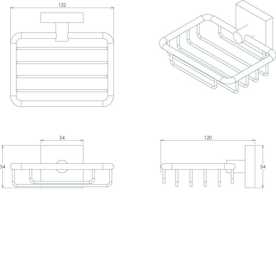 Chester Flexi-Fix 5 Piece Bathroom Accessory Set - Croydex
