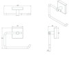 Chester Flexi-Fix 5 Piece Bathroom Accessory Set - Croydex