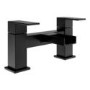 Black Waterfall Bath Mixer Tap - Quadra