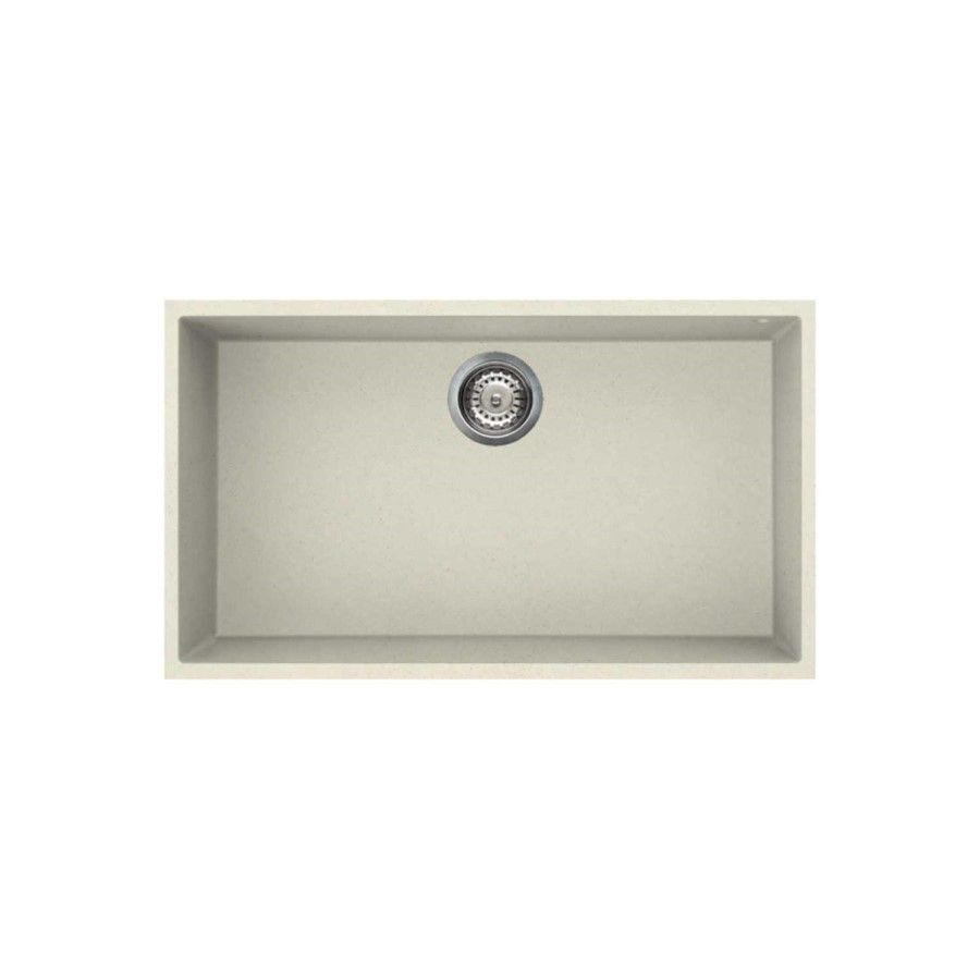 Single Bowl Undermount Cream Granite Kitchen Sink - Reginox