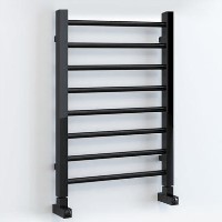 Black Nickel Bathroom Towel Radiator - 800 x 500mm