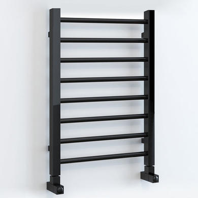 Black Nickel Bathroom Towel Radiator - 800 x 500mm