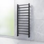 Black Nickel Bathroom Towel Radiator - 1200 x 500mm