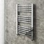Chrome Bathroom Towel Radiator - 800 x 500mm
