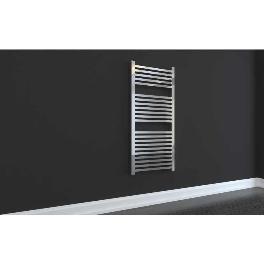 Chrome Bathroom Towel Radiator - 1200 x 500mm