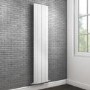 Vertical White Tall Flat Radiator - 1800 x 385mm