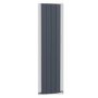 Vertical Anthracite Tall Flat Radiator - 1800 x 385mm