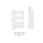 White Flat Panel Bathroom Towel Radiator - 1000 x 500mm