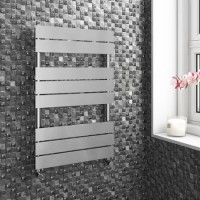 Chrome Vertical Bathroom Flat Towel Radiator - 800 x 500mm Chrome Vertical Bathroom Flat Towel Radiator - 800 x 500mm