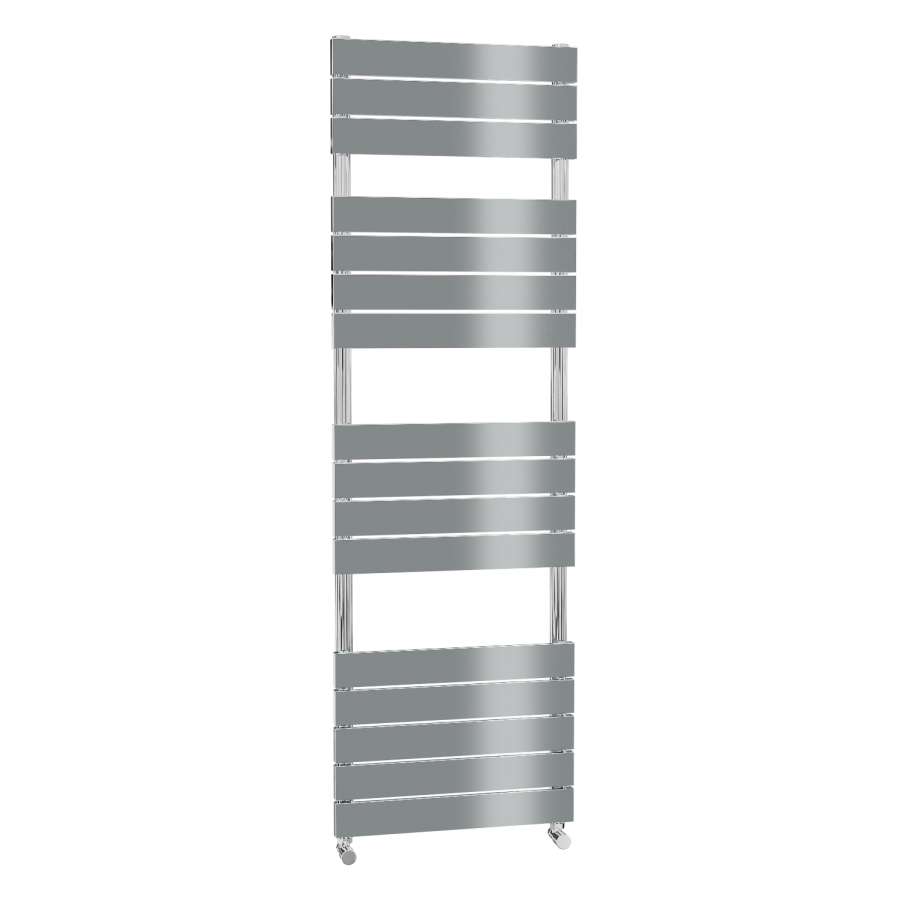Chrome Vertical Bathroom Flat Towel Radiator - 1600 x 500mm