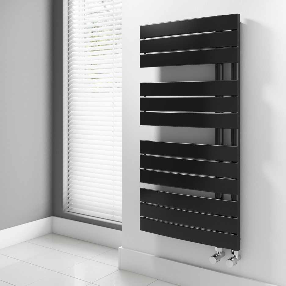 Anthracite Vertical Bathroom Towel Rail Radiator 1080 x 550mm