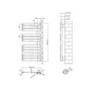 Anthracite Vertical Bathroom Towel Rail Radiator - 1080 x 550mm