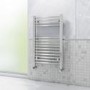 Chrome Bathroom Towel Radiator - 800 x 500mm