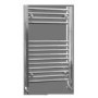 GRADE A1 - Chrome Bathroom Towel Radiator - 800 x 500mm
