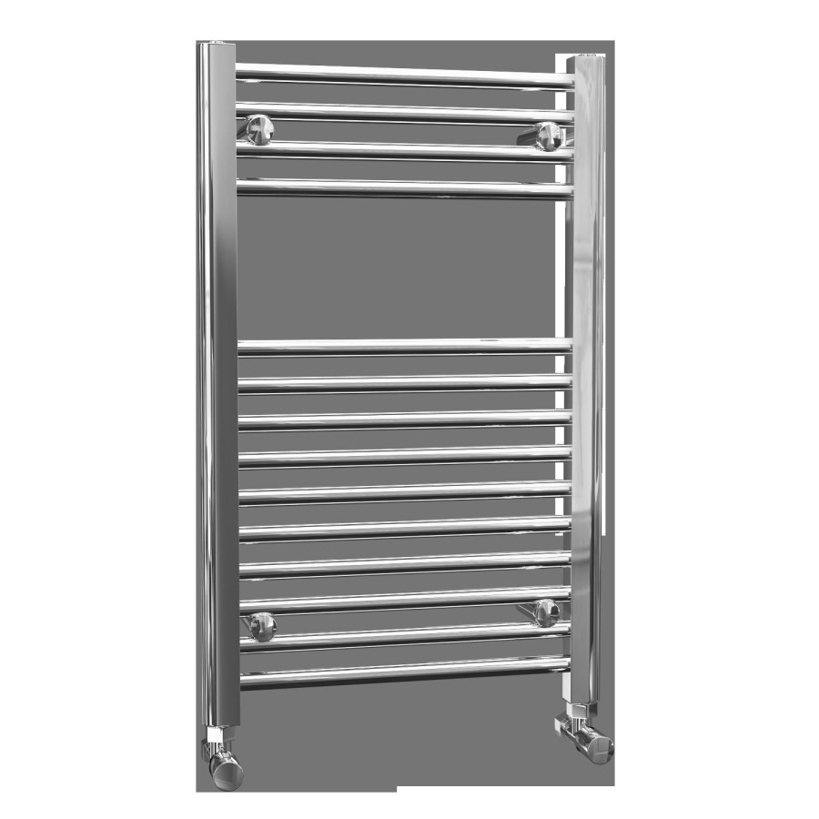 GRADE A1 - Chrome Bathroom Towel Radiator - 800 x 500mm