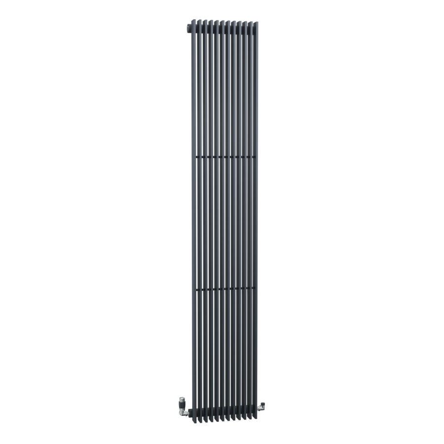 Vertical Anthracite Tall Radiator - 1800 x 324mm