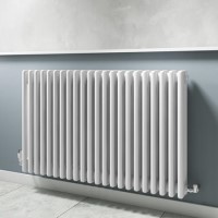 GRADE A1 - White Horizontal Traditional Column Radiator - 600 x 999mm GRADE A1 - White Horizontal Traditional Column Radiator - 600 x 999mm