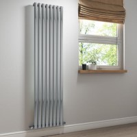 Chrome Vertical Tall Radiator - 1800 x 480mm