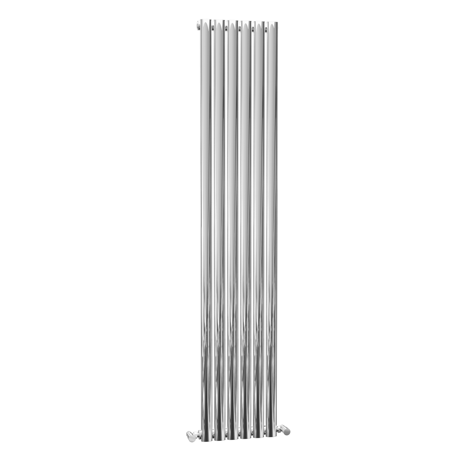 Chrome Vertical Tall Radiator - 1800 x 480mm - Better Bathrooms