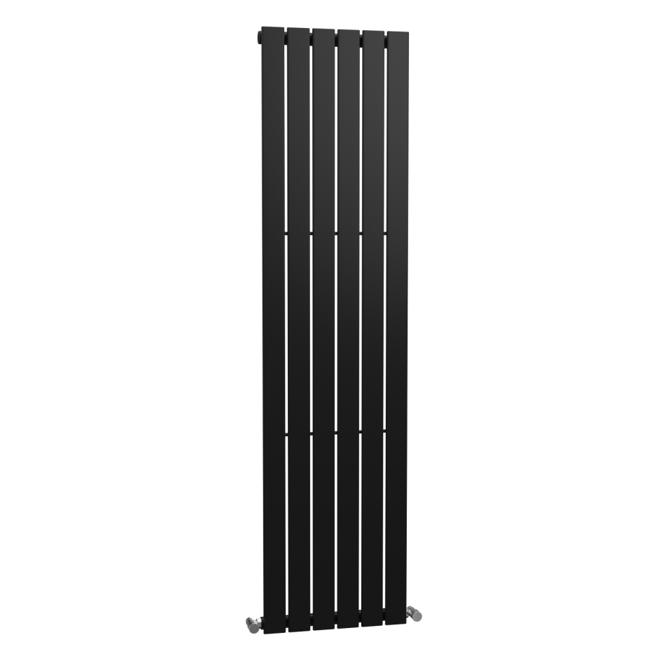 Anthracite Vertical Bathroom Radiator with Flat Panels 1800 x 450mm