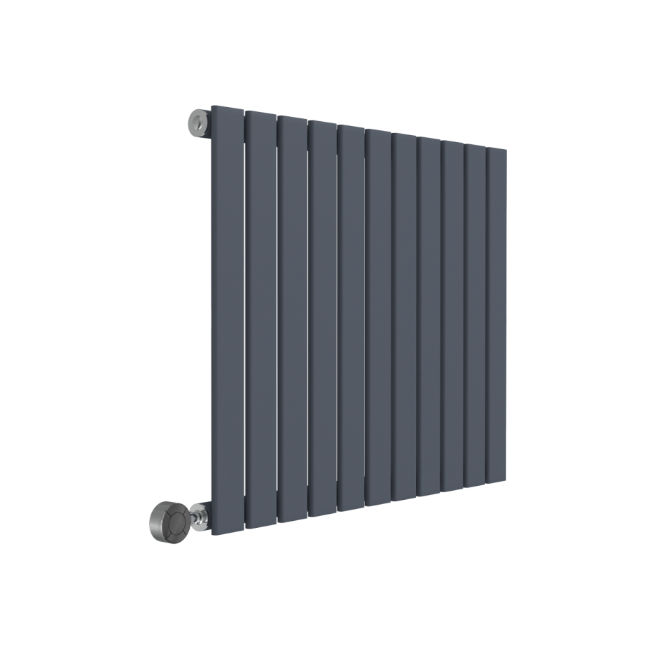 Horizontal Anthracite Grey Flat Panel Radiator 600 x 836mm Better