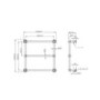 GRADE A1 - Chrome Traditional Wall Hung Towel Radiator - 658 x 658 x 155mm