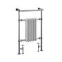 Eton Chrome Traditional Towel Rail Radiator - 963 x 538mm