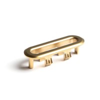 Brushed Brass Overflow Cover Suitable for Roxbi Arragon Sion Basins Brushed Brass Overflow Cover Suitable for Roxbi Arragon Sion Basins